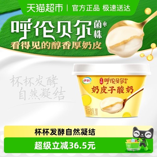 伊利宫酪生牛乳发酵营养酸奶皮子