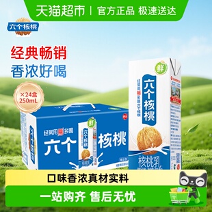 养元 24盒饮料整箱 六个核桃精品型植物蛋白核桃乳250ml