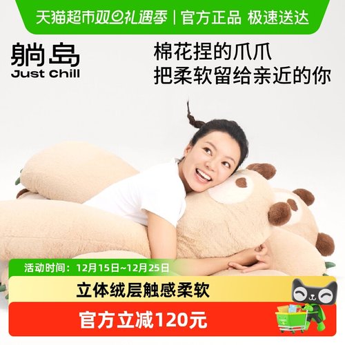 躺岛卧室午睡绒绒抱枕夹夹枕
