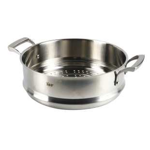 出口德系18/10不锈钢蒸笼双耳蒸屉蒸格蒸架整盘蒸锅24cm 28cm