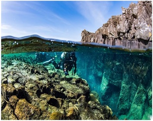 冰岛旅游黄金圈辛格维利尔裂缝丝芙拉欧美大裂缝私人潜水北欧旅行