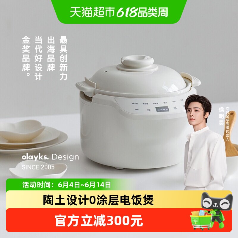 OLAYKS纯陶瓷陶土设计出口电饭煲