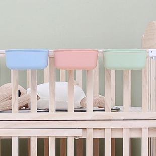 尿布台收纳盒塑料婴儿床边挂篮抚触按摩台置储物篮尿布收纳挂袋