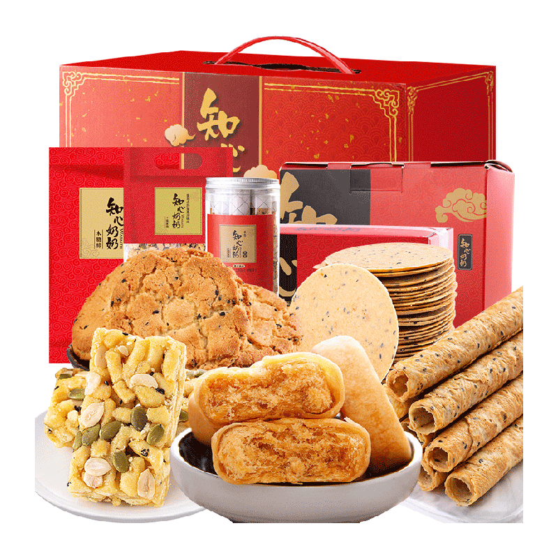 无糖精桃酥蛋卷端午节饼干礼盒送礼长辈中老年人糕点心健康零食品