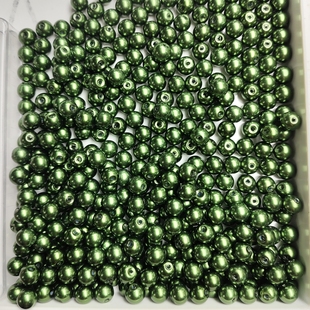 L1021 8mm玻璃仿珍珠半斤约370颗