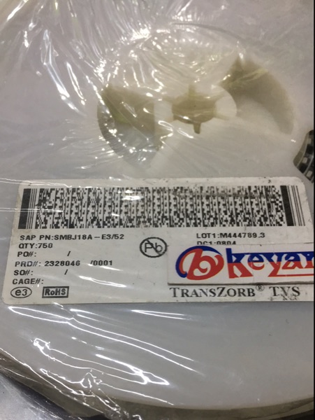 SMBJ18A SOD-214B TVS 丝印LT81A