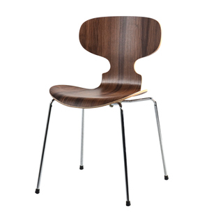 初森Ant Chair蚂蚁椅北欧网红酒店家用餐厅曲木实木弯板靠背餐椅