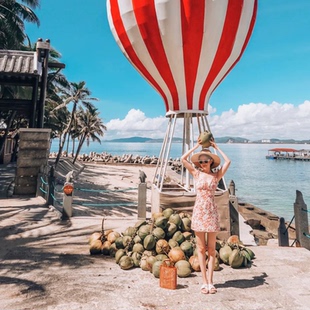 春秋旅游上海直飞三亚5日往返机票自由行/海南度假/海岛购物