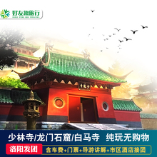 洛阳出发少林寺龙门石窟白马寺一日游河南洛阳周边跟团旅游含讲解