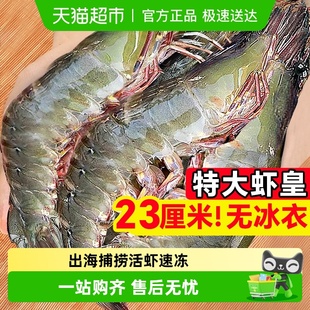 虾鲜活速冻特大虾青岛基围虾年货冷冻鲜王牌盐冻海虾2030海鲜水产