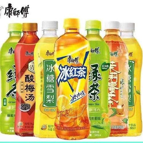 康师傅冰红茶饮料绿茶冰糖雪梨茉莉蜜茶清茶500ml饮品饮料