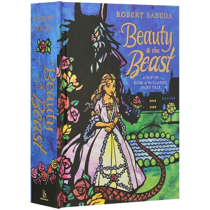 Beauty and the Beast 英文原版绘本立体书 美女与野兽 进口英语书籍 pop up book 0-3-4岁3D弹起教具玩具益智互动图画书儿童图书