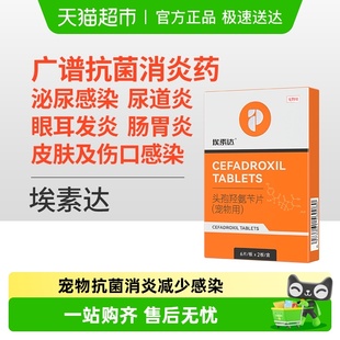 普安特狗狗消炎药宠物猫咪用皮肤炎尿路感染尿道炎泌尿头孢埃素达