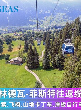 瑞士旅游格林德瓦往返菲斯特山缆车票First山缆车 可选户外体验包