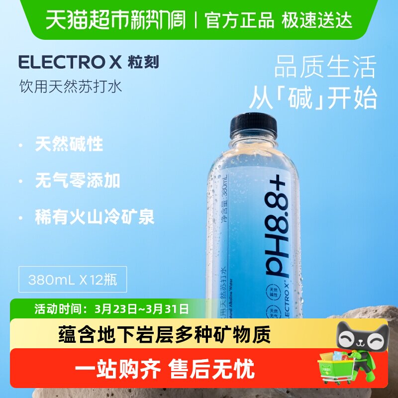 ELECTROX������Ȼ�����մ�ˮ����ˮ338ml*12ƿ  43.7Ԫ(��88VIP 95��)