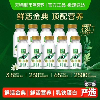 伊利低温奶金典鲜牛奶营养早餐奶