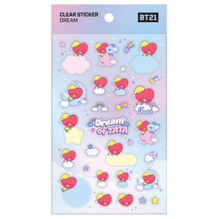 BT21防弹少年团宝宝反复贴纸手账文具手机壳电脑装饰贴画无胶痕