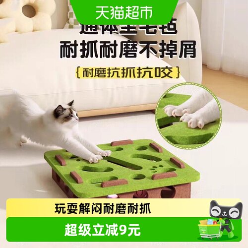 疯狂的主人益智毛毡猫玩具
