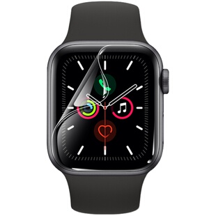 适用applewatch膜iwatch6钢化膜iwatch5代苹果手表全屏贴watch3/4全覆盖iwatchse全身se水凝s5保护s6软贴膜es