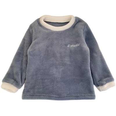 加绒加厚法兰绒家居裤珊瑚绒睡裤