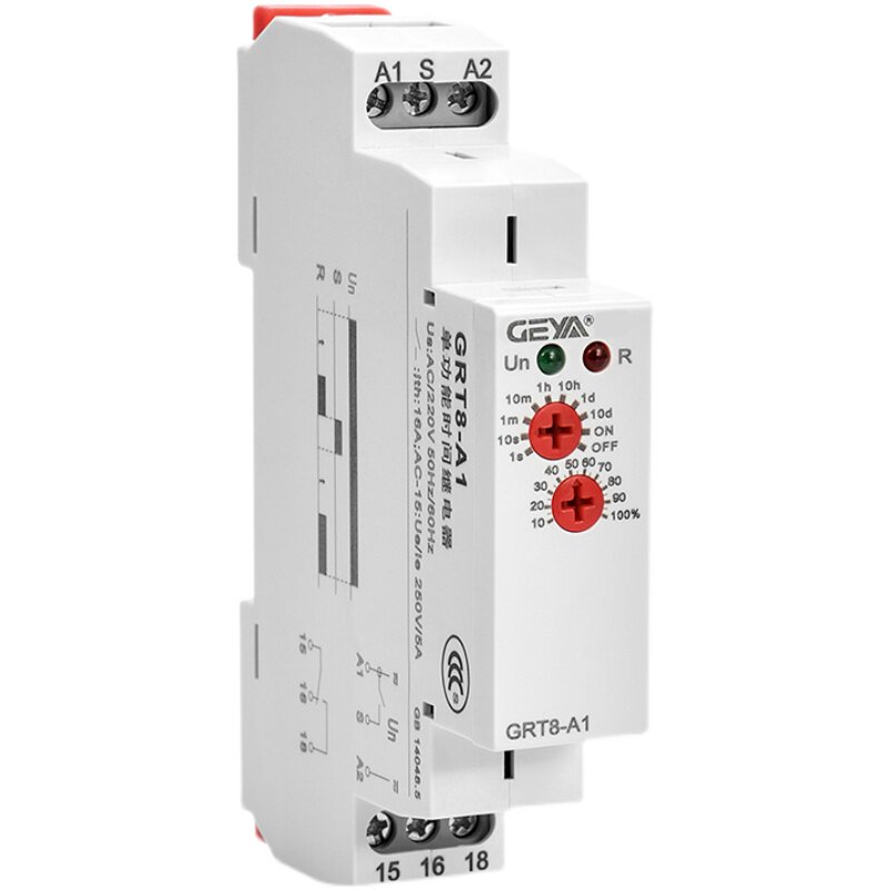 GEYA格亚24V时间继电器交流220v