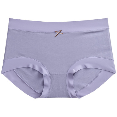莫代尔棉中腰蝴蝶结女内裤