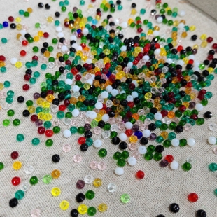 8628卡4车轮水晶混色半斤2500多颗