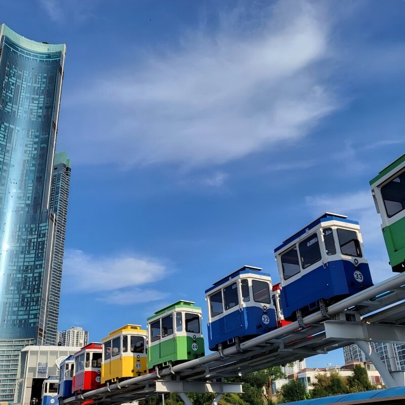 韩国釜山天空胶囊小火车券海云台海岸列车门票代预定一日单程旅游