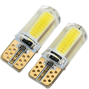 示宽灯超亮led改装透镜汽车小灯日行灯插泡5W通用阅读冰蓝t10灯泡