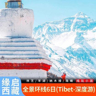西藏拉萨旅游林芝大峡谷南迦巴瓦峰羊湖珠峰纳木错全景纯玩六日游