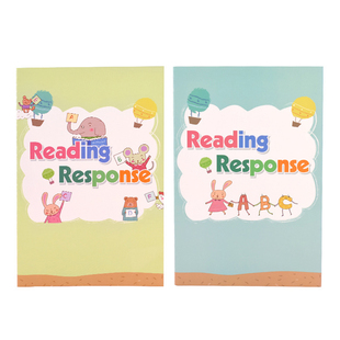 英语阅读记录本摘记效率反馈本小学生一年级英语记录卡A5少儿reading response 1-3年级英语单词日积月累