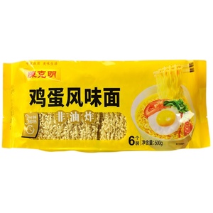 陈克明非油炸鸡蛋波纹方便面500g×1袋