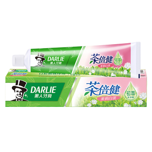 DARLIE好来(原黑人)牙膏茶倍健茉莉白茶护龈亮齿去渍140g