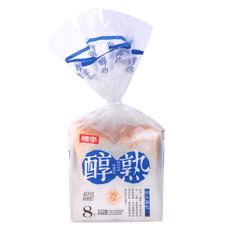 桃李醇熟切片面包 400g/包零食早餐小吃休闲食品糕点网红营养美食