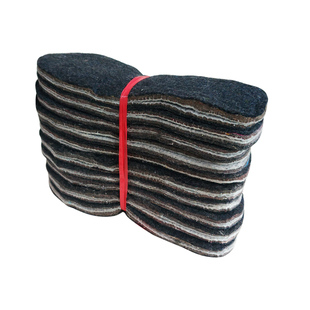 秋冬毛毡一次性可剪地毯黑白垃圾鞋垫男女士四季吸汗防滑透气鞋垫