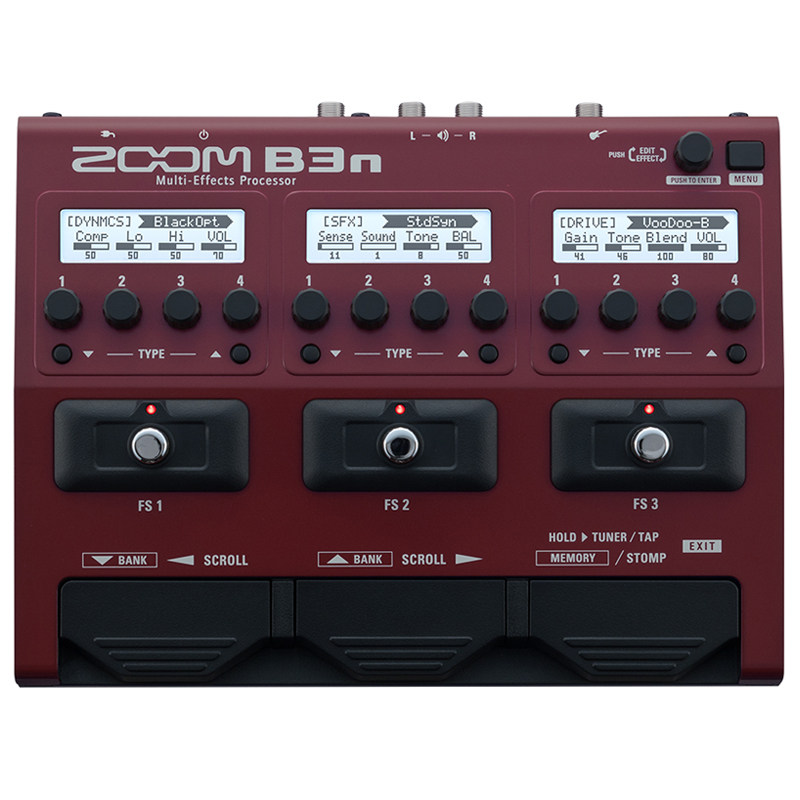 ZOOM 升级款B3n电贝司BASS贝斯音箱模拟DI盒鼓机综合效果器