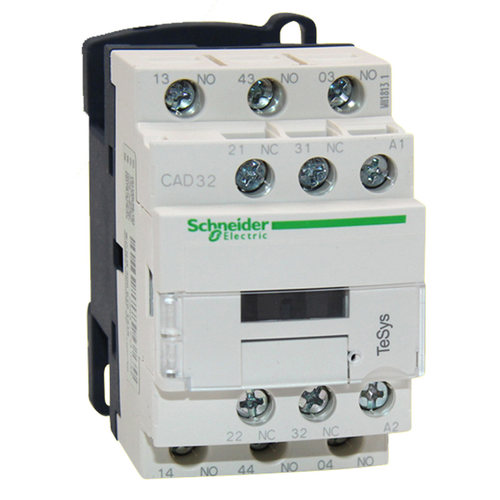 施耐德控制继电器CAD32 50M7C F7C BDC FDC 220V 110V 电梯接触器