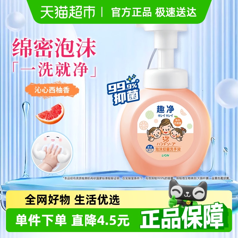 LION狮王抑菌泡沫型洗手液