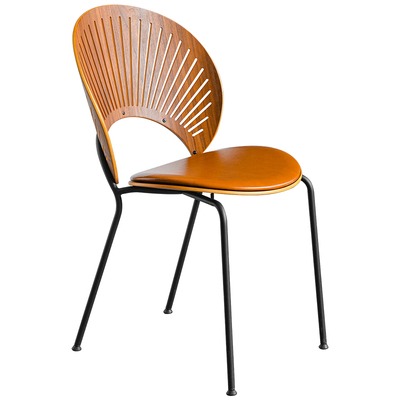 北欧网红复古贝壳椅太阳餐椅设计