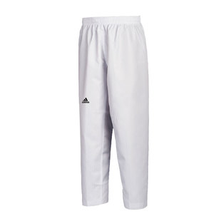 adidas阿迪达斯跆拳道道裤教练专业训练成人男女儿童白色道服裤子