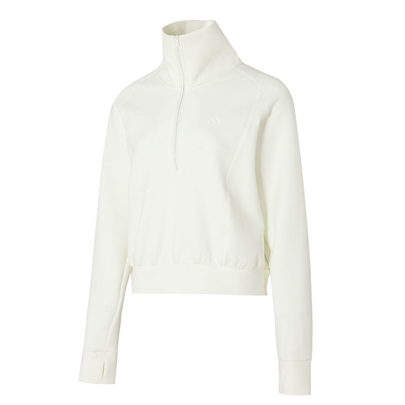 【自营】Adidas阿迪达斯女装卫衣新款无帽立领简约时尚运动服
