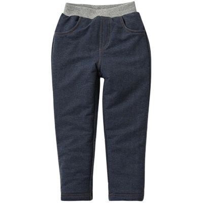 加厚男童纯色保暖棉裤