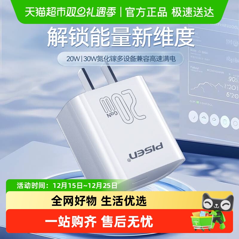 Pisen/品胜20W氮化镓套装充电器