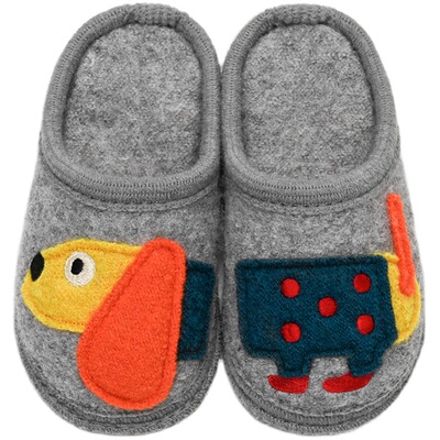 小茸纯羊毛透气亲子拖鞋