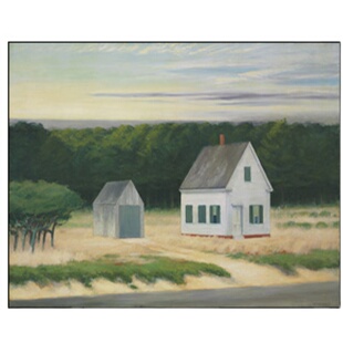 爱德华霍普现代欧式客厅沙发背景装饰画卧室挂画无框画打印画芯