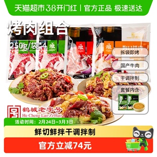齐函杨佳齐齐哈尔烤肉家庭拌肉烧烤食材户外新鲜牛肉半成品套餐