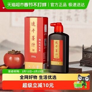 六品堂铜版对联纸专用墨汁黑亮快干墨防水防晒防裂高浓度速干墨水