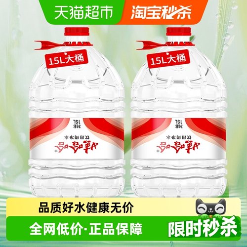 娃哈哈纯净水15L*2桶送货上门