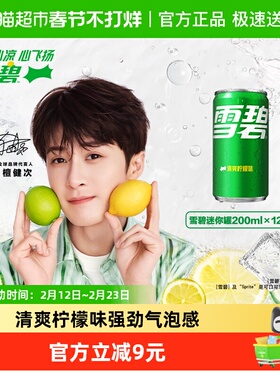 檀健次代言 雪碧碳酸饮料迷你mini汽水200ml*12整箱装（B）