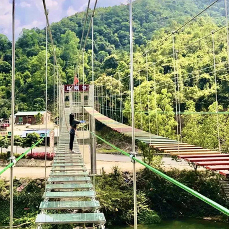 [红峡谷文化旅游风景区-步步惊心高空桥票 玻璃滑道票]步步惊心高空桥